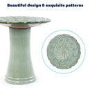 Handmade Glazed Ceramic Bird Bath