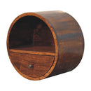 Floating Circle Bedside Table - Chestnut by Unique Piece Furniture