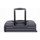 3 Piece Luggage Sets ABS Lightweight Suitcase with Two Hooks, Spinner Wheels, TSA Lock, (20/24/28) Black