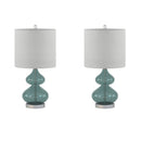 Ellipse Curved Glass Table Lamp, Set of 2