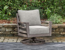 Hillside Barn - Swivel Lounge W/ Cushion - Gray / Brown