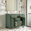 Bathroom Vanity With Sink Combo Set, Modern Bathroom Cabinet With 4 Drawers by HouseOfZazla