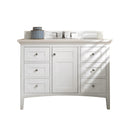 James Martin Palisades 48" Single Bathroom Vanity, Bright White
