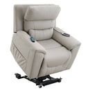 Marsha - Power Recliner With Lift & Massage - Light Gray by HouseOfZazla