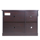 Spacious Sideboard With 3 Doors - Ox Blood Red by HouseOfZazla