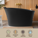 51" Solid Surface Oval Freestanding Bathtub