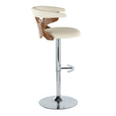 Gardenia - Mid Century Modern Adjustable Barstool With Swivel With Rounded T Footrest (Set of 2) by HouseOfZazla