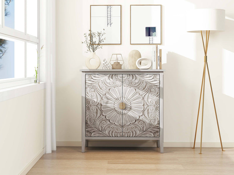 2 Door Cabinet, American Furniture, Suitable for Bedroom, Living Room, Study