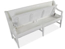 Heron Cove - Bench With Back - Chalk White