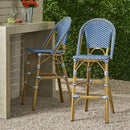 Outdoor PE Rattan French Barstool Set by HouseOfZazla