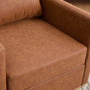 30.7"W Upholstered Square Swivel Accent Chair
