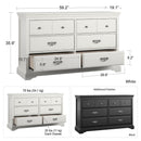Bristol - 6 Drawer Dresser - Black by Unique Piece Furniture