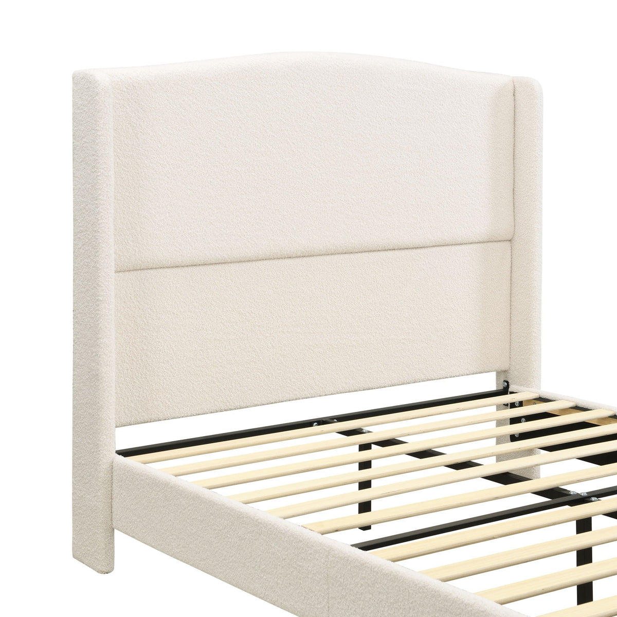 Platform Bed Frame With Tall Headboard And High Footboard, photo 23 of 40