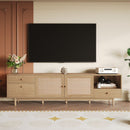 TV Stand With Doors - Natural by Unique Piece Furniture
