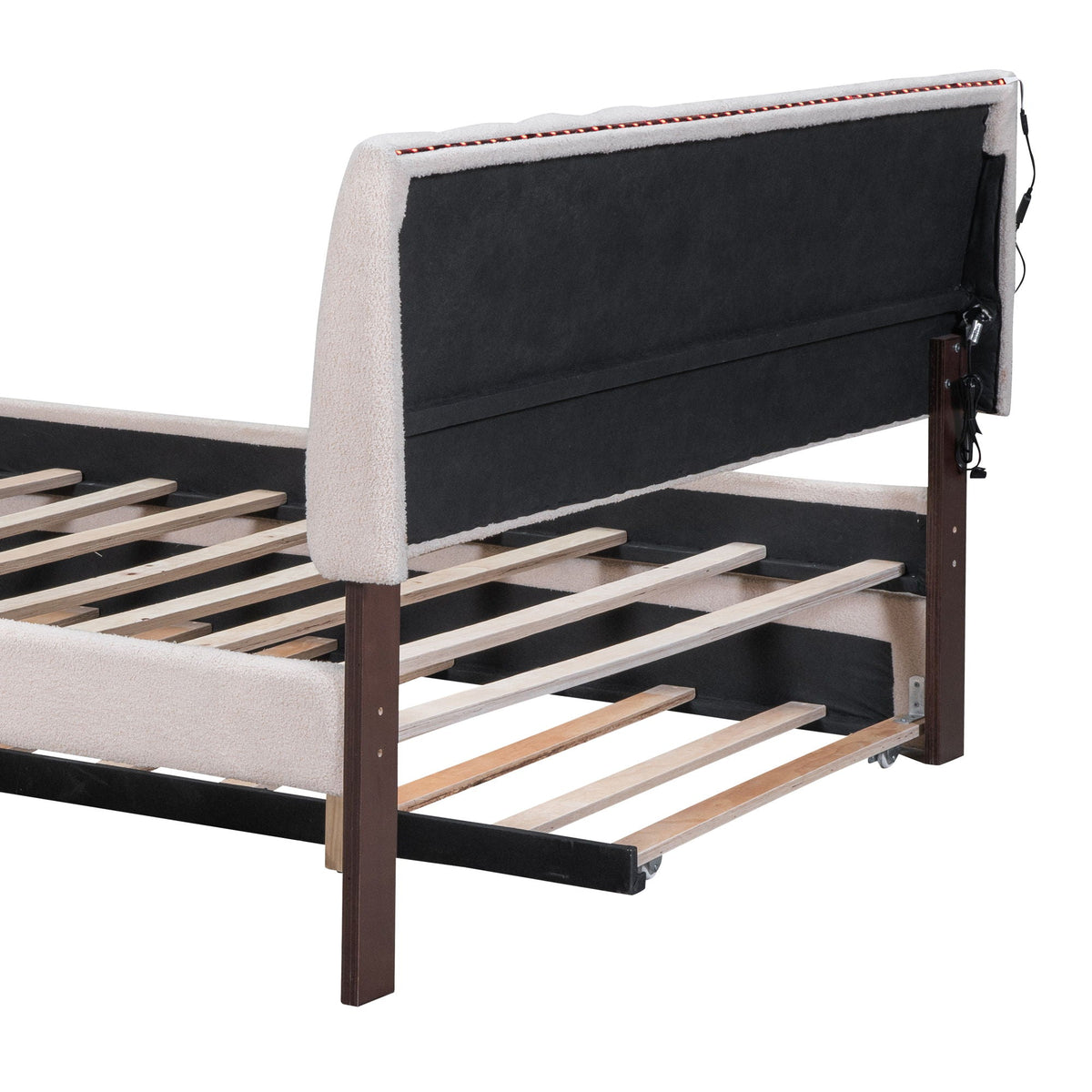 Upholstered Platform Bed With Trundle, photo 13 of 40