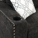 83.8" Reversible Sectional Pull-Out Sofa Bed L-Shaped Corner Sofa Couch with Storage Chaise, USB Ports, Power Sockets, Cup Holder for Living Room, Bedroom, Study, Black