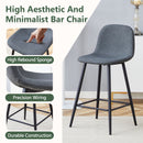 Modern Bar Chair Rounded Backrest (Set of 2)