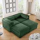 Contemporary Elegant Sofa With Storage And Ottoman by HouseOfZazla