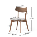 5-Pieces Upholstered Dining Set With Rubberwood Frame by HouseOfZazla