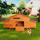 70" Large Wooden Chicken Coop with 2 Nesting Boxes by HouseOfZazla