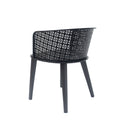 Milan Outdoor Dining Chair Set of 2 by HouseOfZazla