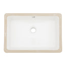 Modern Ceramic Rectangular Undermount Bathroom Sink With Overflow by HouseOfZazla