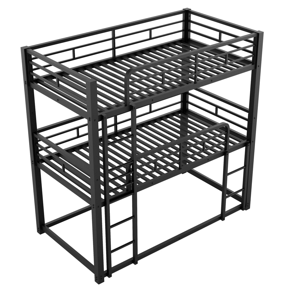 Triple Bunk Bed With Sturdy Construction And Space Saving Design, photo 3 of 16