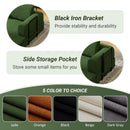 Convertible Sleeper Sofa Bed With Cylindrical Pillow, Fixed Shape Frame by Unique Piece Furniture