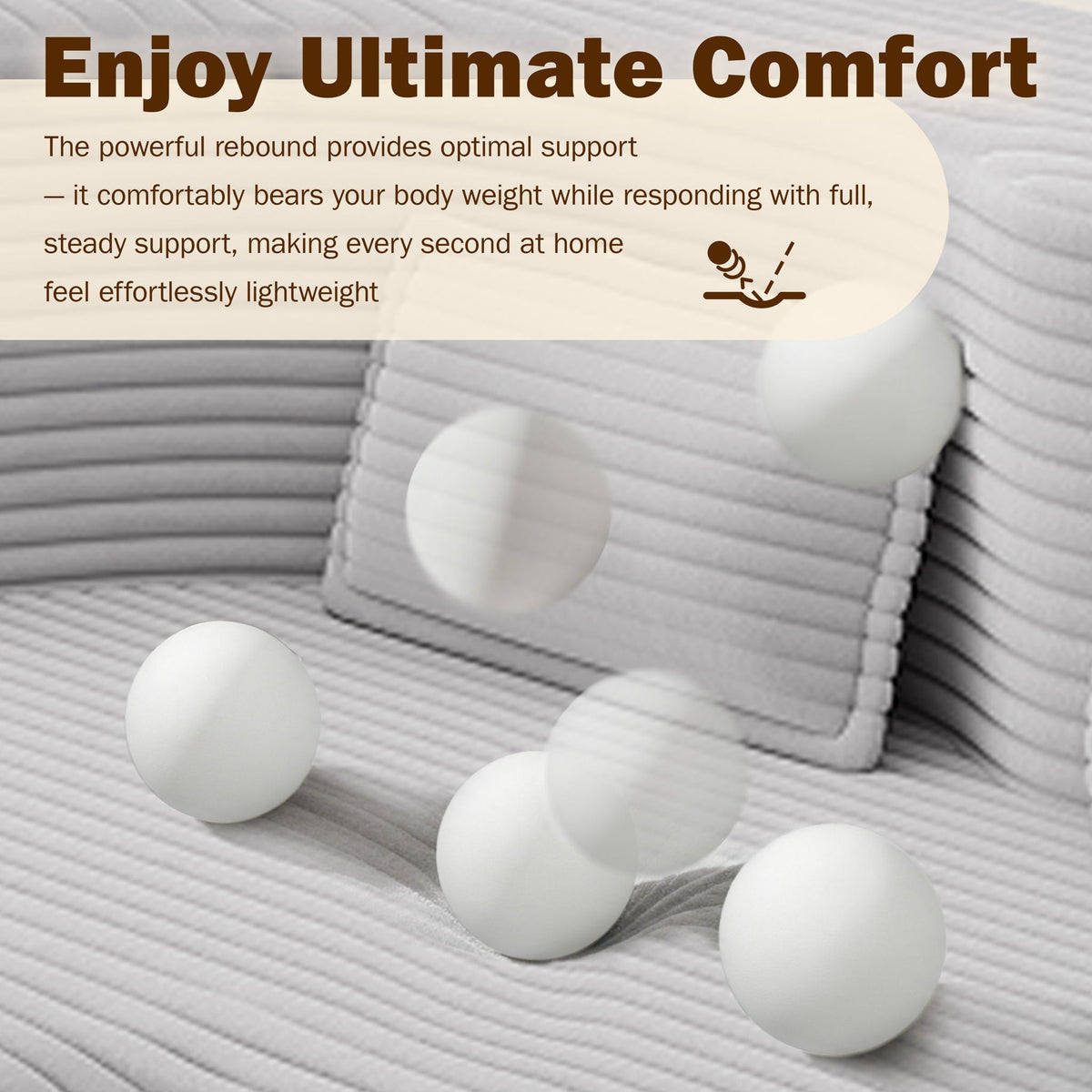 Floor Sofa With 2 Pillows, Convertible Twin Size Mattress For Living Room, photo 9 of 35