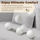 Floor Sofa With 2 Pillows, Convertible Twin Size Mattress For Living Room