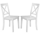5 Pieces Dining Table And Chairs Set For 4 Persons, Kitchen Room Solid Wood Table With 4 Chairs