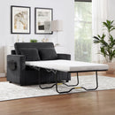 Sleeper Sofa With Foldable Mattress, USB Ports, Side Table & Storage Pocket by Unique Piece Furniture