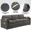 Cozy Upholstered 3 Seater Sofa Cushion For Living Room by Unique Piece Furniture