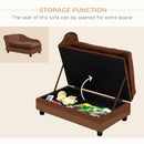 PawHut Luxury Fancy Dog Bed for Small Dogs with Hidden Storage