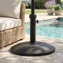 Ander Outdoor 35-pound Round Umbrella Base - Black by HouseOfZazla