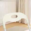 Folding Chairs, Stackable & Waterproof (Set of 4) - White by HouseOfZazla