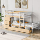 Loft Bunk Bed With Drawers And Ladder