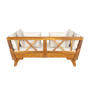 Outdoor Patio Daybed Sofa, 3 Seat Sofa With Foldable Arm 4 Back Pillows by HouseOfZazla