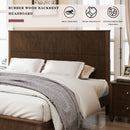 Platform Bed Frame With Tall Headboard by HouseOfZazla