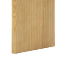 X-Frame Console Table, Angled Cross Leg Design, Rounded Edges - Natural by HouseOfZazla