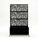 Leaf Pattern Privacy Screen with Planter Box