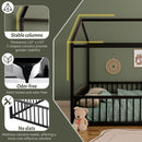 Montessori Floor Bed Frame With House Shape by HouseOfZazla