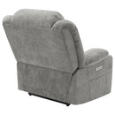 Beca - Upholstered Power Lift Recliner With Cupholders And USB Charging by HouseOfZazla