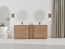 84'' Freestanding Bathroom Vanity with Ceramic Sink
