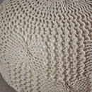 Bordeaux - Knitted Round Pouf by HouseOfZazla