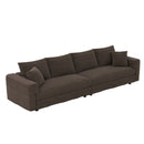 4 Seat Sofa, Deep Seat Couches With Soft Pillows by HouseOfZazla