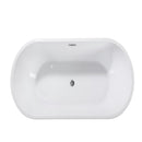 Glossy Freestanding Bathtub With Toe Tap Drain by HouseOfZazla