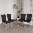 Modern Dining Chairs With Padded Seat, High Back by HouseOfZazla