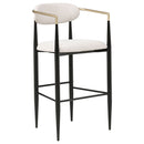 Tina Fabric Upholstered Bar Chair Beige (Set of 2)