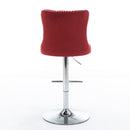 Swivel Adjustable Height Barstools Set of 2